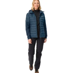 Vaude Elope Hybride Jas Dames - dark sea