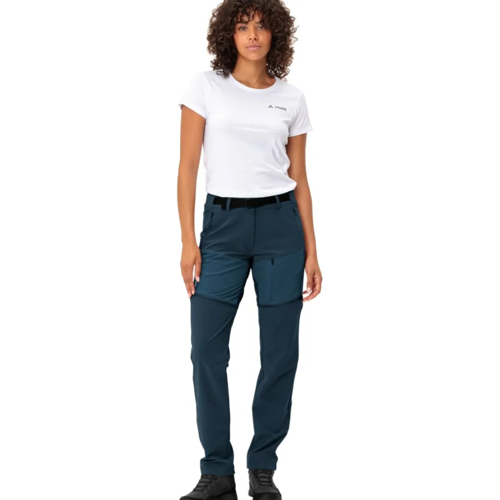 Vaude Elope Zip-Off Broek Dames - dark sea