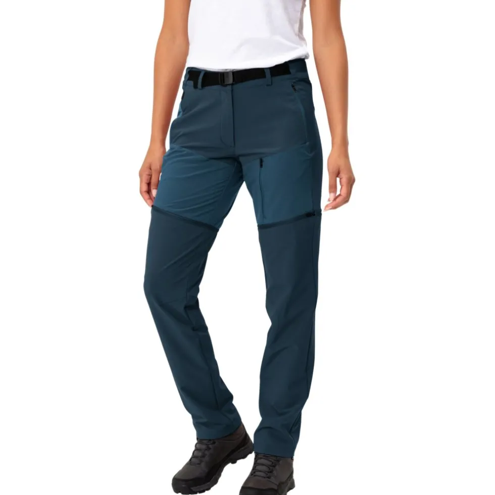 Vaude Elope Zip-Off Broek Dames - dark sea