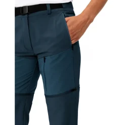 Vaude Elope Zip-Off Broek Dames - dark sea