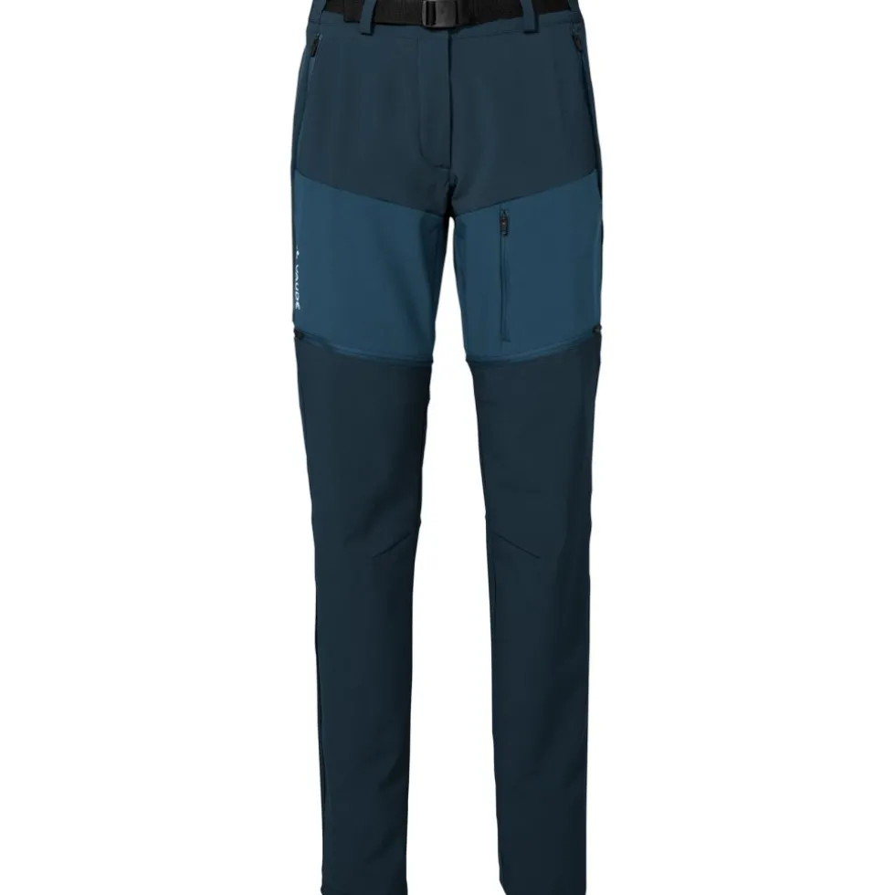 Vaude Elope Zip-Off Broek Dames - dark sea