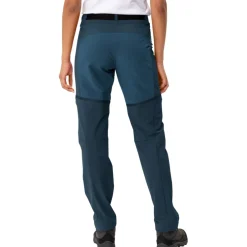 Vaude Elope Zip-Off Broek Dames - dark sea