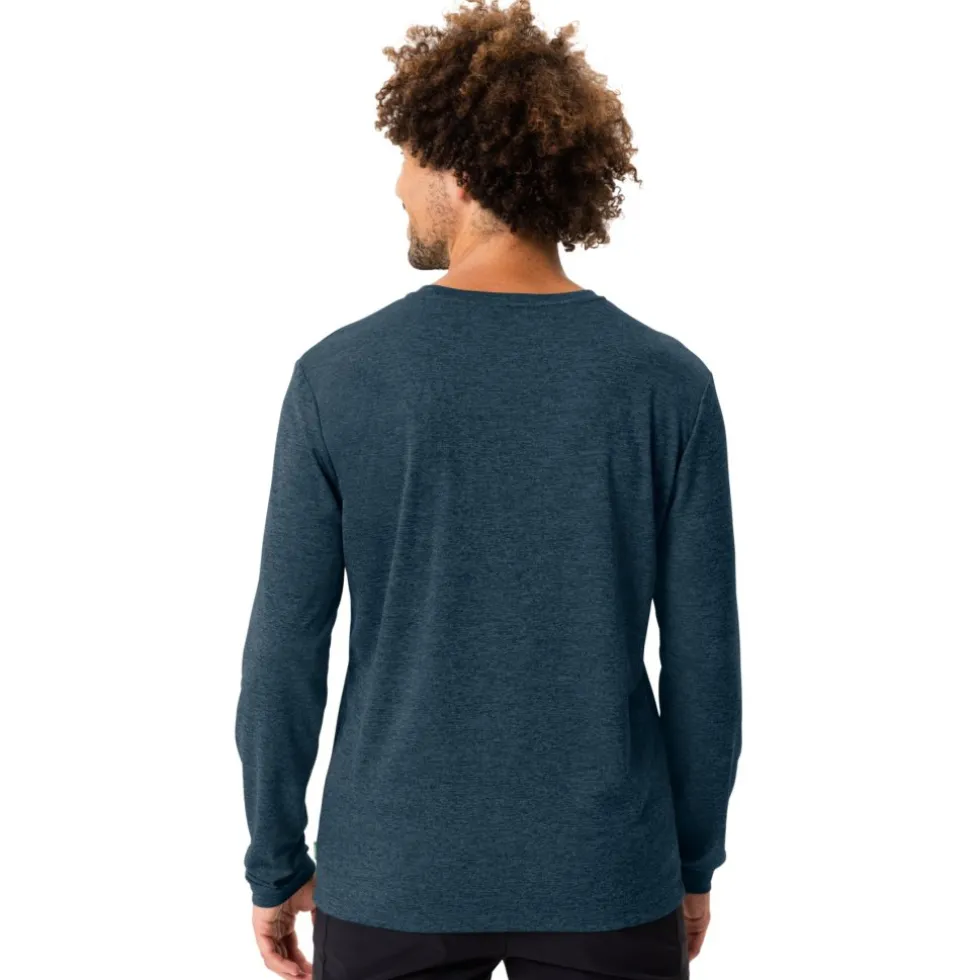 Vaude Essential Shirt met Lange Mouwen Heren - dark sea uni