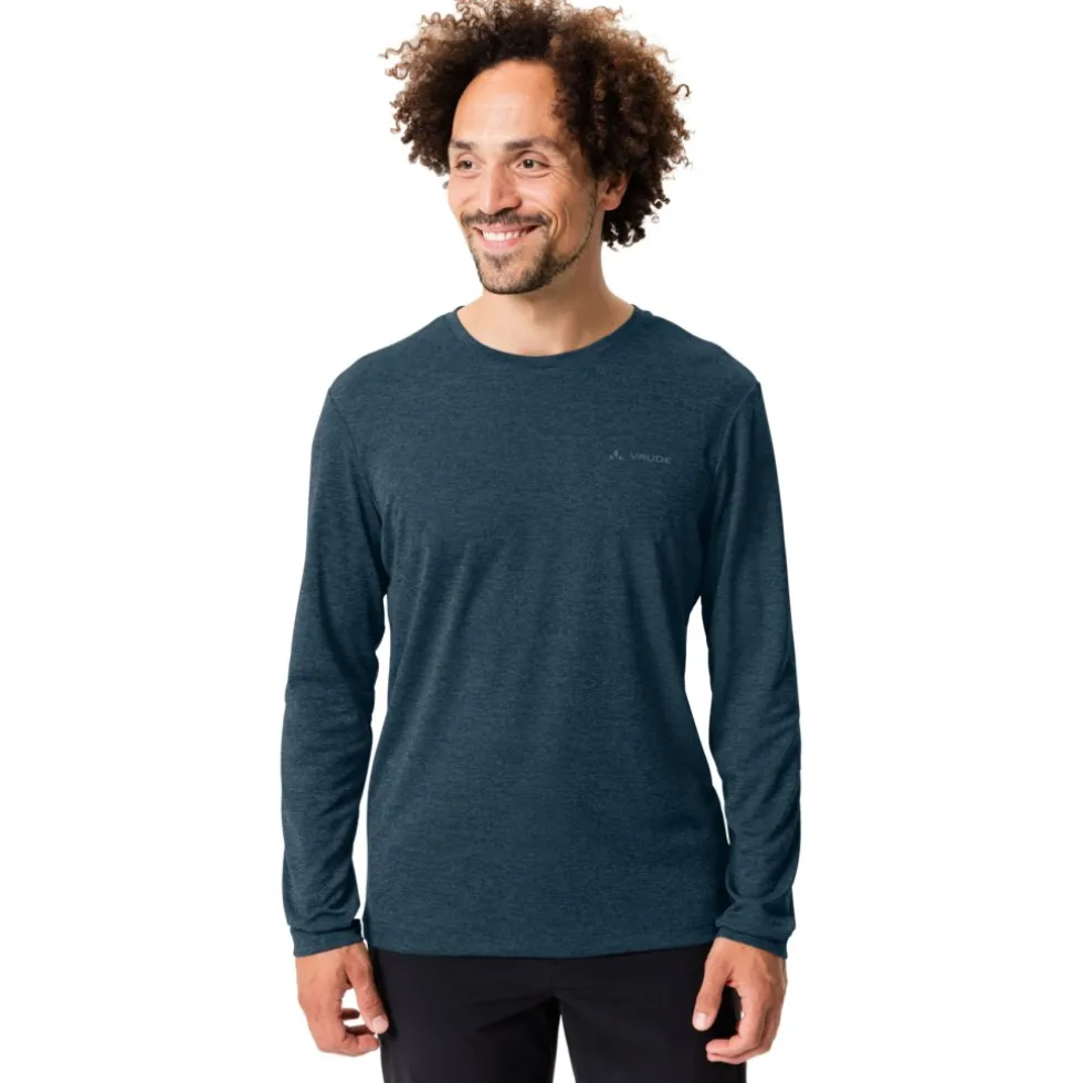 Vaude Essential Shirt met Lange Mouwen Heren - dark sea uni