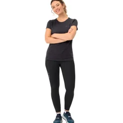 Broeken & Rokken < Vaude Essential Tights Dames - zwart