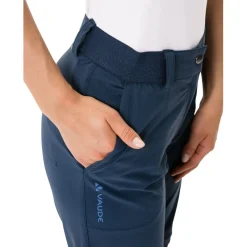 Vaude Farley II Stretch Zip-Off Broek Dames - Regular - dark sea