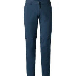 Vaude Farley II Stretch Zip-Off Broek Dames - Regular - dark sea