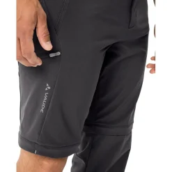 Broeken & Rokken < Vaude Farley II Stretch Zip-Off Broek Heren - Regular- zwart