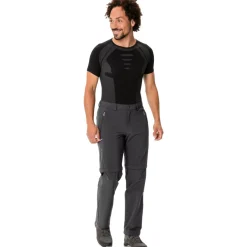 Vaude Farley II Stretch Zip-Off Broek Heren - Lang - zwart