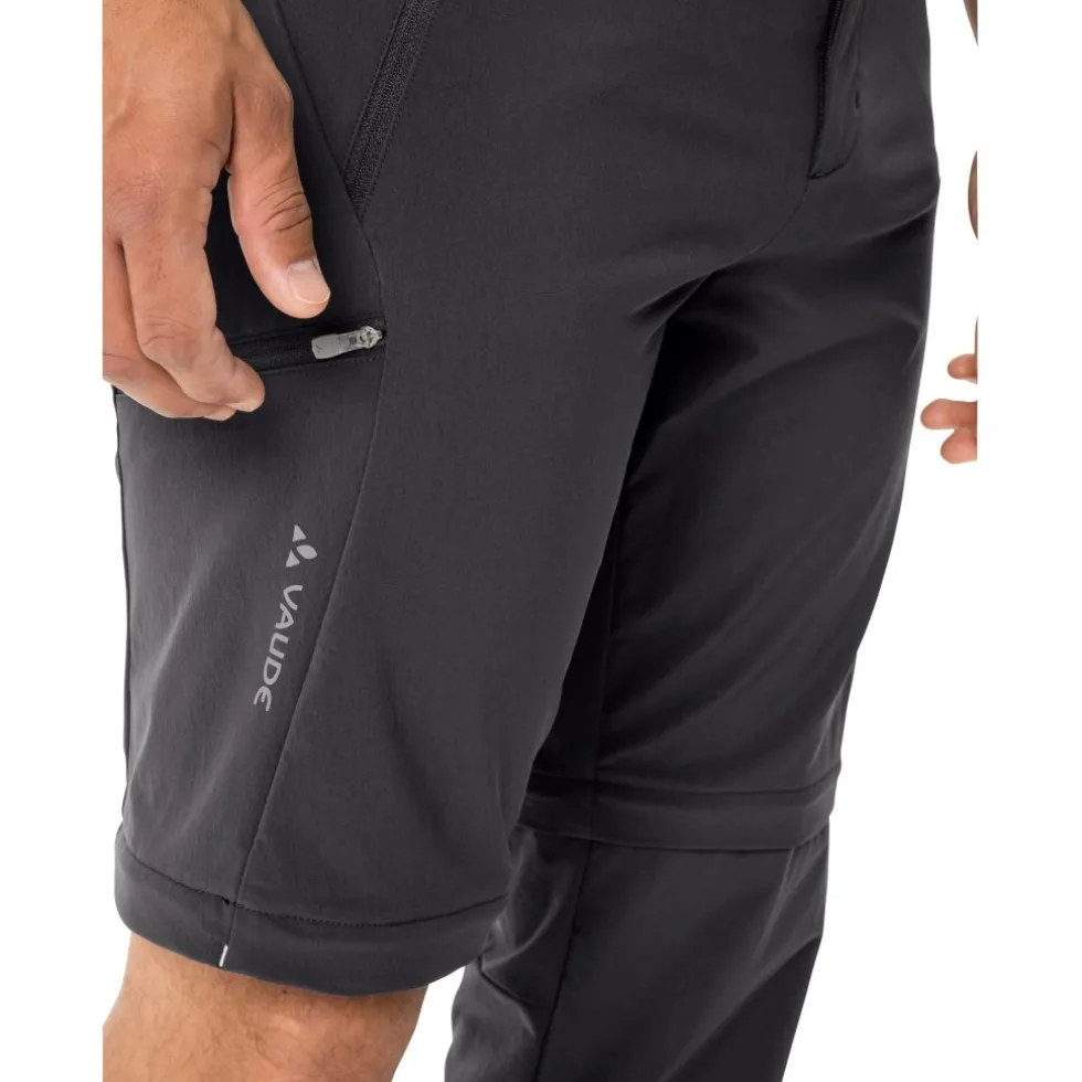 Vaude Farley II Stretch Zip-Off Broek Heren - Lang - zwart