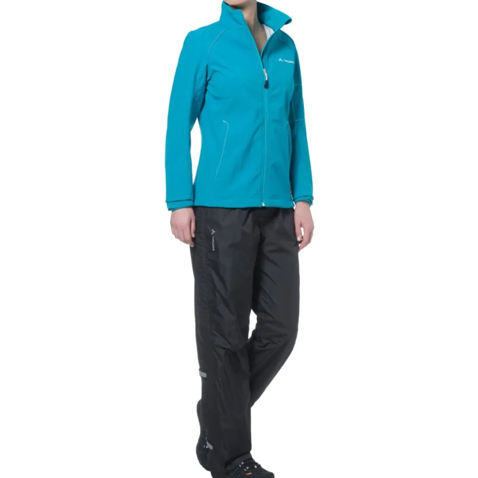 Vaude Fluid Full-Zip Regenbroek Dames - Regular- zwart
