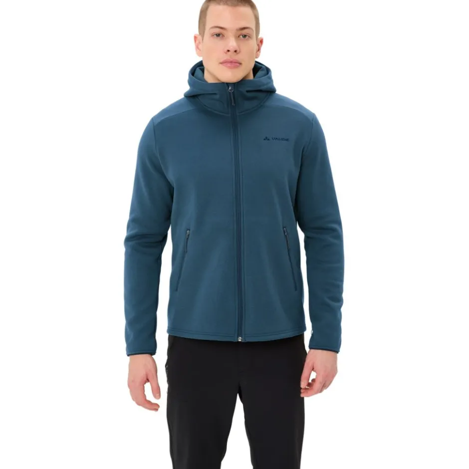 Jassen & Vesten < Vaude Idris Feece Jas met Capuchon Heren - batic sea