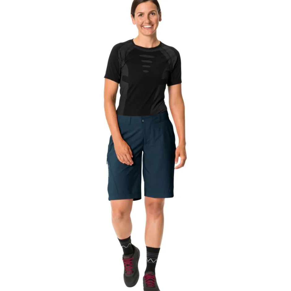 Mtb-Shorts|Mtb-Broeken < Vaude Ledro Short Dames - dark sea