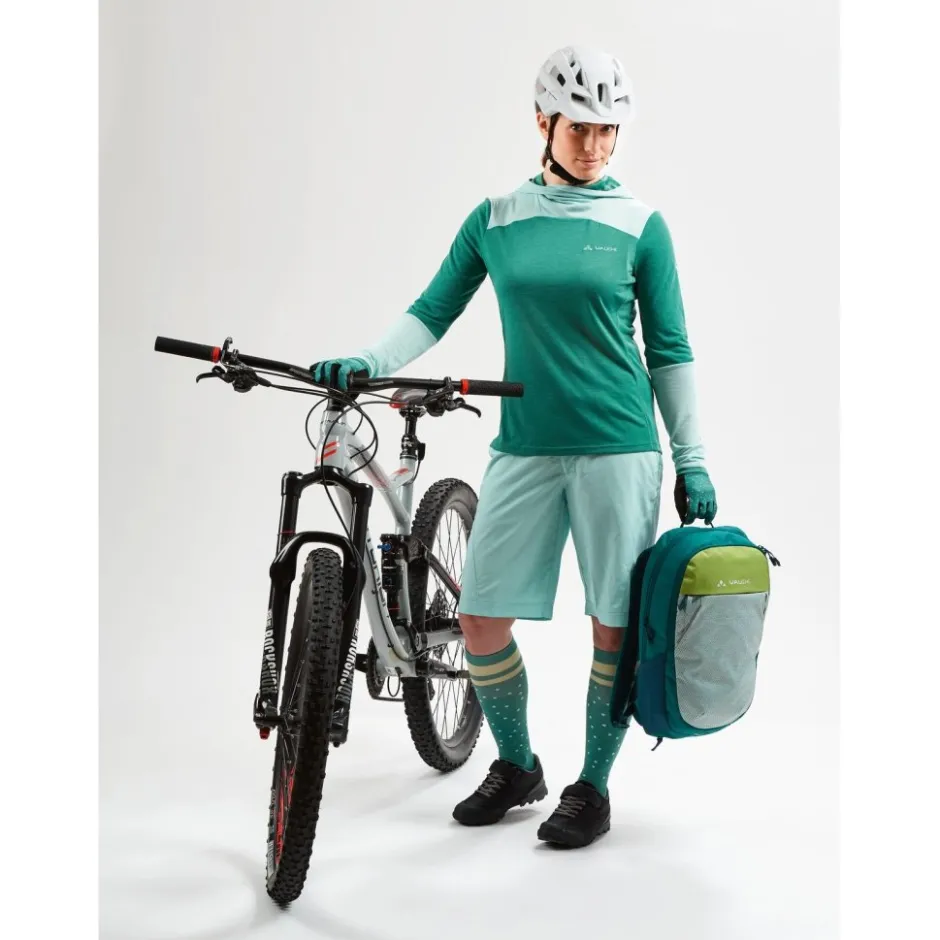 Mtb-Shorts|Mtb-Broeken < Vaude Ledro Short Dames - dark sea