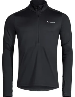 Shirts & Midlayers < Vaude Livigno II Half Zip Trui Heren - black
