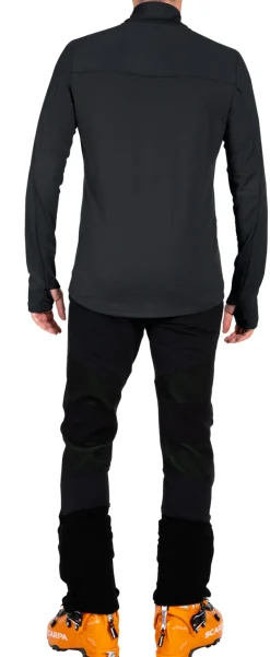 Shirts & Midlayers < Vaude Livigno II Half Zip Trui Heren - black