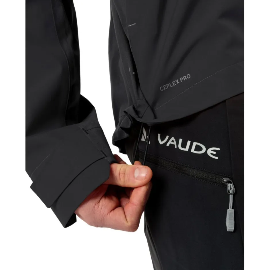 Regenjassen|Mtb-Jacks < Vaude Moab Pro Regenjas Heren - zwart