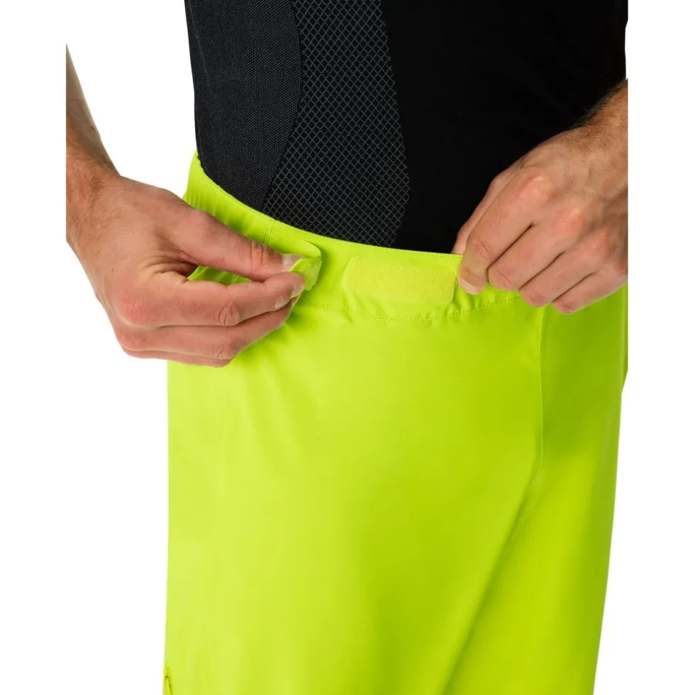 Vaude Moab Regenbroek Heren - neon yellow
