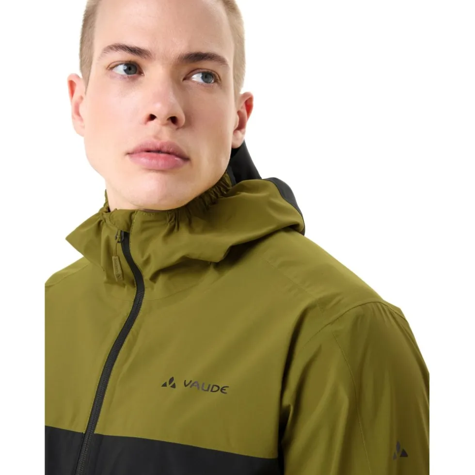 Vaude Moab Regenjas Heren - dark leaf