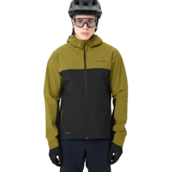 Vaude Moab Regenjas Heren - dark leaf