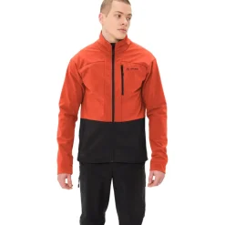 Mtb-Jacks < Vaude Qisa Pro Softshell-Jas Heren - glowing red