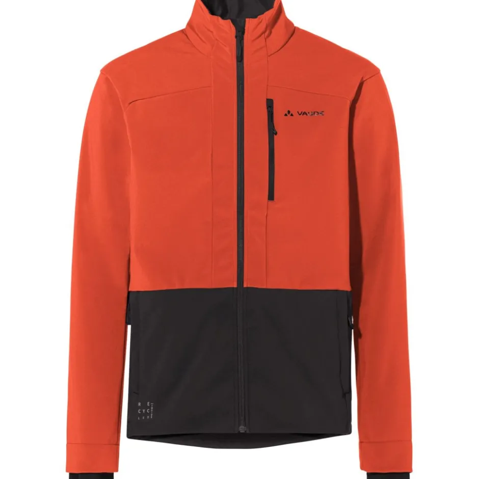 Mtb-Jacks < Vaude Qisa Pro Softshell-Jas Heren - glowing red
