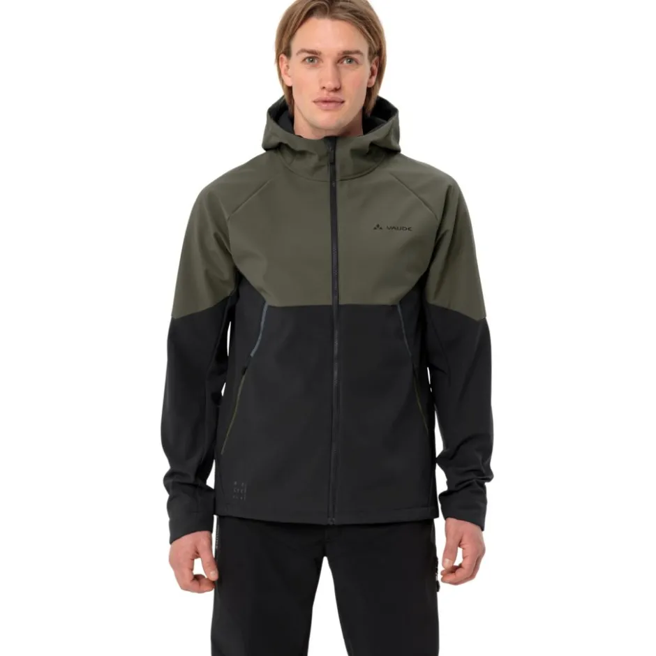 Winterjassen|Mtb-Jacks < Vaude Qimsa Softshell Jas Heren - khaki