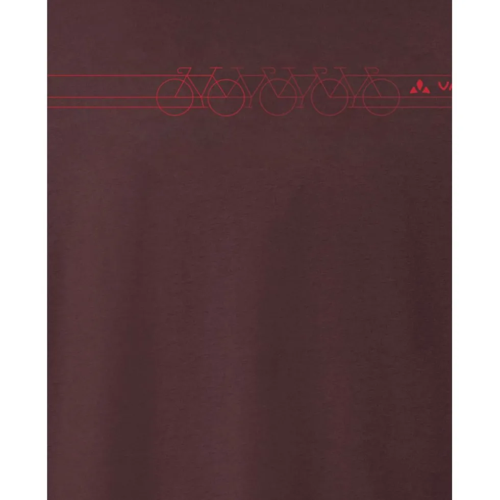 Vaude SE Marpha Print T-Shirt Heren - dark oak