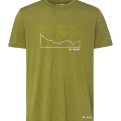 Vaude Tekoa Wool T-Shirt Heren - dark leaf