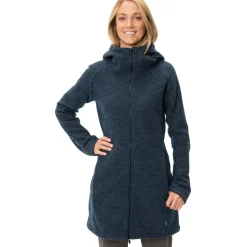Jacks < Vaude Tinshan III Mantel Dames - dark sea