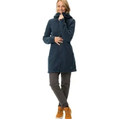 Jacks < Vaude Tinshan III Mantel Dames - dark sea
