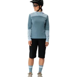 Vaude Tremalzo Shirt met Lange Mouwen Dames - summer blue