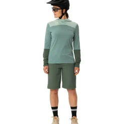 Mtb-Shirts < Vaude Tremalzo Shirt met Lange Mouwen Dames - dusty fern
