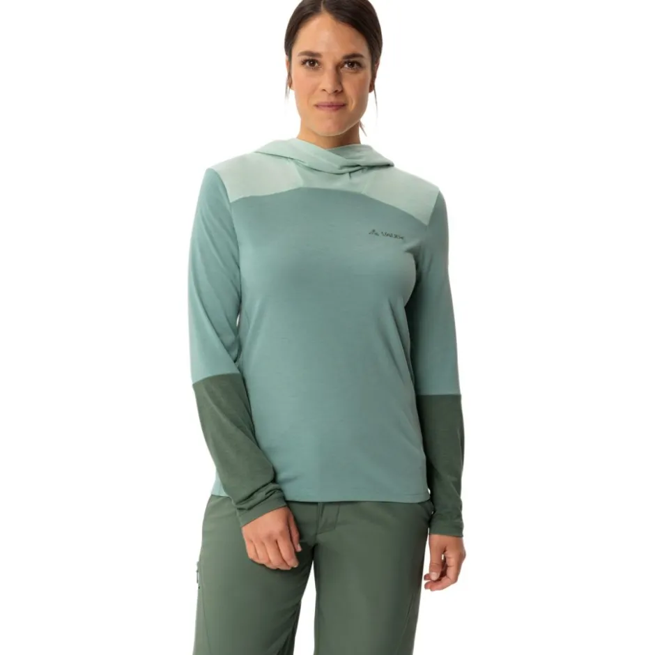 Mtb-Shirts < Vaude Tremalzo Shirt met Lange Mouwen Dames - dusty fern