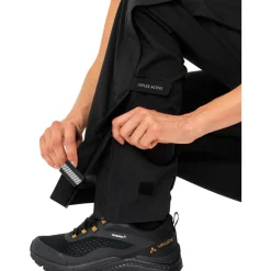 Vaude Yaras Zip IV Regenbroek Dames - zwart