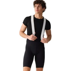 Velocio Luxe Fietsshort met bretels voor heren - Zwart