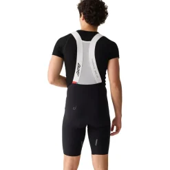 Velocio Luxe Fietsshort met bretels voor heren - Zwart