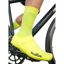 veloToze Silicone Snap Hoge Overschoenen - Viz Yellow