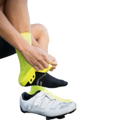 veloToze Silicone Snap Hoge Overschoenen - Viz Yellow