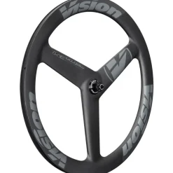 Wielen < Vision Metron 3-Spoke Carbon Front Wheel - Tubular - Centerlock - 12x100mm/QR - black