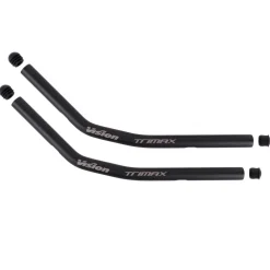 Vision Trimax Extensions for Clip-On Aerobars - Reversible - J-Bend - zwart
