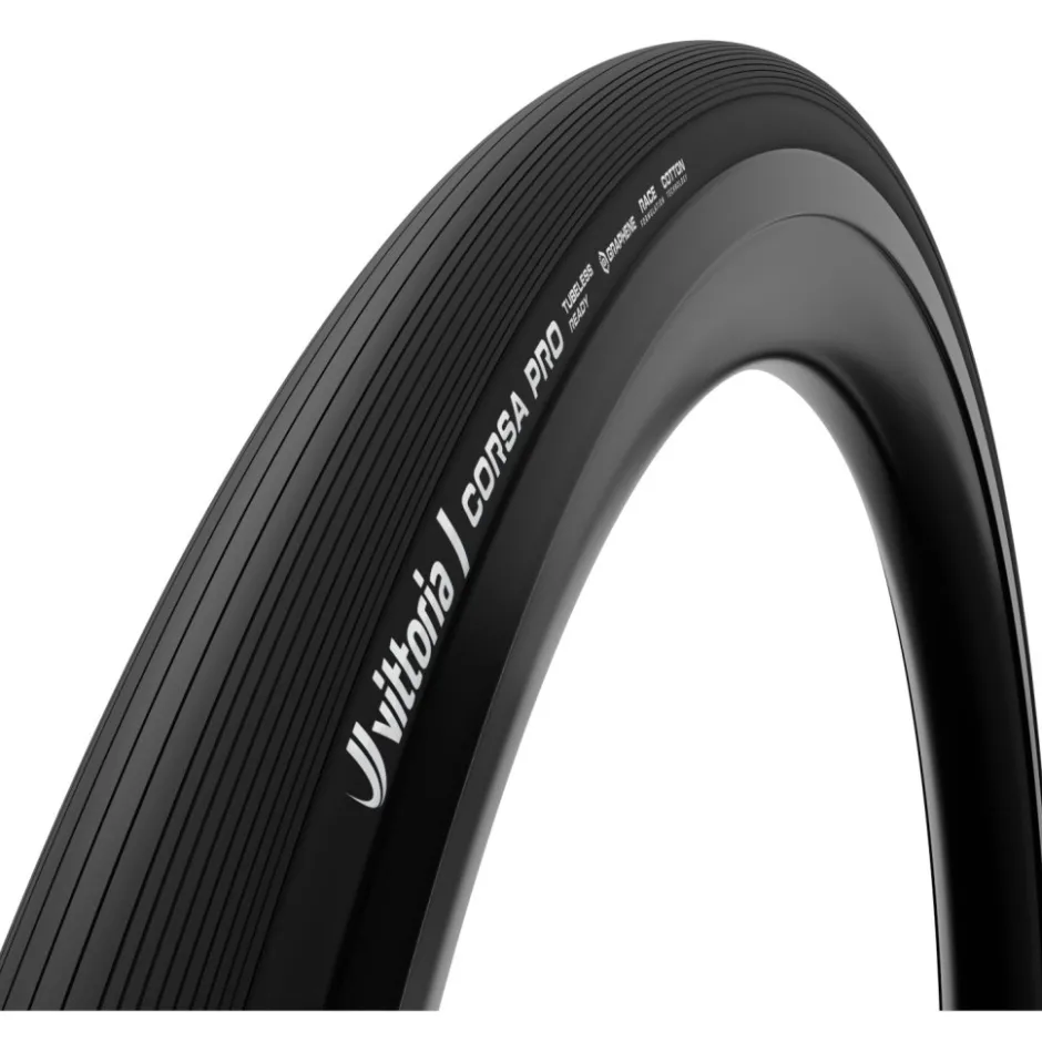 Banden < Vittoria Tires Vittoria Corsa Pro - TLR - Vouwband - 30-622 | zwart - limited edition
