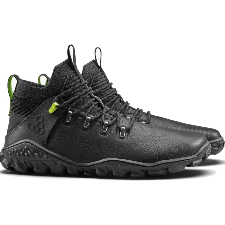 Wandelschoenen|Barefoot Schoenen < Vivobarefoot Magna Forest Esc Barefoot Schoenen Heren - Obsidian-Neon Green