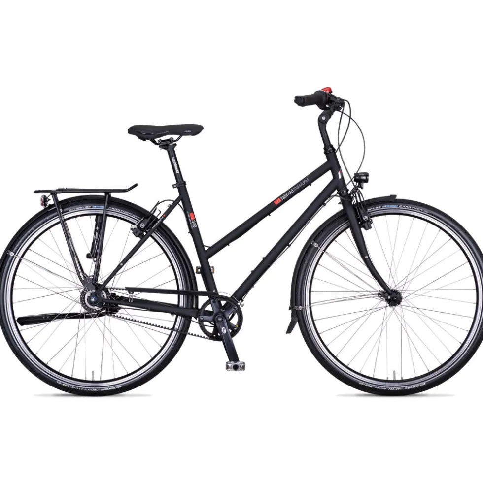 vsf fahrradmanufaktur T-300 Alfine - Women City Bike with Belt Drive - 2026 - ebony matt