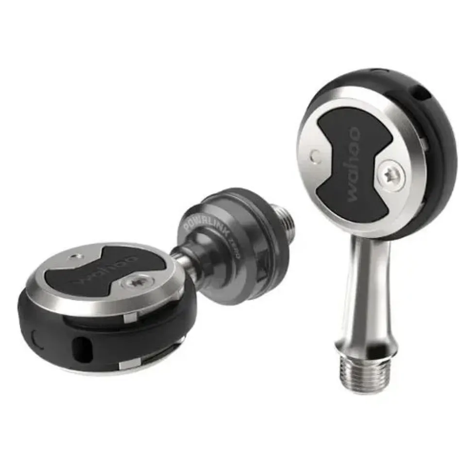 Wahoo SPEEDPLAY Powrlink Zero Pedaalset met Kracht-/Krachtmeting | Single-sided | links - zwart/zilver
