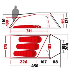 Wechsel Tempest 3 Tent - Groen