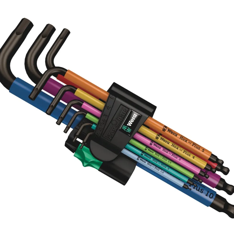 Wera 950/9 Hex-Plus Multicolour 1 - Stiftsleutelset, metrisch - 9-delig