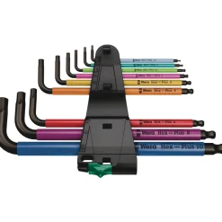 Wera 950/9 Hex-Plus Multicolour 1 - Stiftsleutelset, metrisch - 9-delig