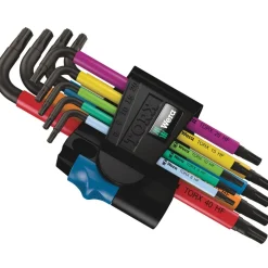 Wera 967/9 TX Multicolour HF 1 - TORX® Stiftsleutelset met Vasthoudfunctie - 9-delig