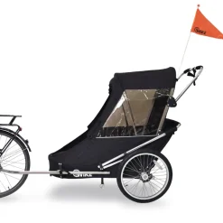 Wike Special Needs Fietskar - Inclusief Kinderwagen en Joggingset - zwart